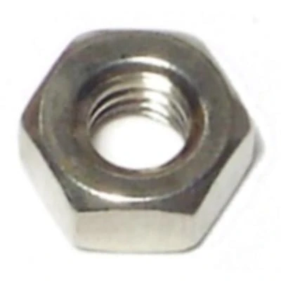 1/4-20 Stainless Steel Coarse Thread Hex Nuts - 18-8 Grade