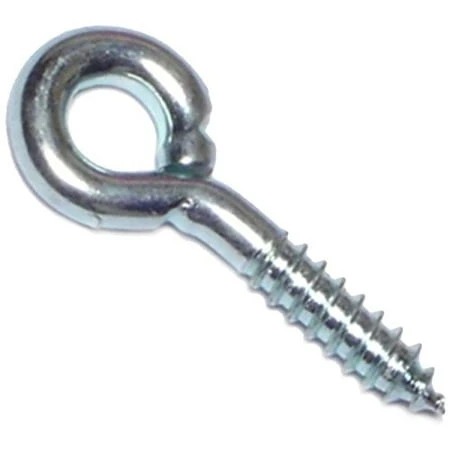 #8 X 1-3/8 Zinc Screw Eyes - 40 Pieces, Model #208