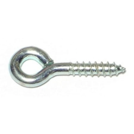 Monster Fastener 1/8 X 15/64 X 1-1/8 #210 Zinc Plated Steel Screw Eyes LSEBS-046 (30 Pcs.)