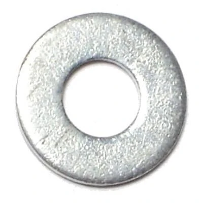 #12 Zinc Plated Grade 2 Steel Sae Flat Washers - 1/4 X 9/16 In.