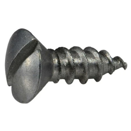 Midwest Fastener 6 X 3/8 In. Aluminum Slotted Oval Head Sheet Metal Screws