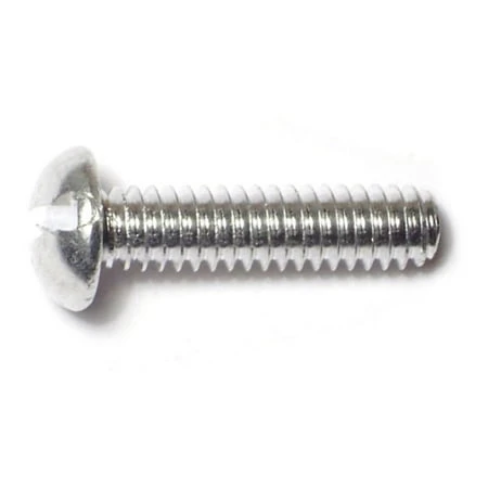 Midwest Fastener 1/4 In.-20 X 1 In. Aluminum Coarse Thread Slotted Round Head Machine Screws
