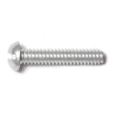 Midwest Fastener 10-24 X 1 In. Aluminum Coarse Thread Slotted Round Head Machine Screws