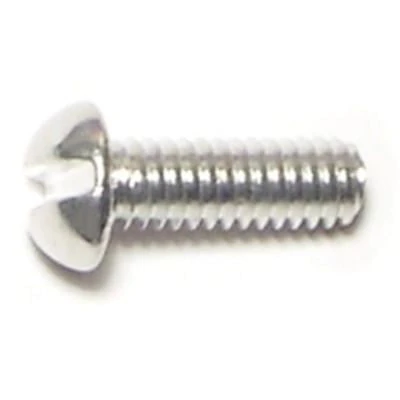 Midwest Fastener 8-32 X 1/2 In. Aluminum Coarse Thread Slotted Round Head Machine Screws