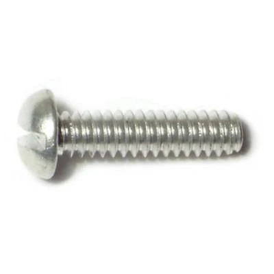 Midwest Fastener 10-24 X 3/4 In. Aluminum Coarse Thread Slotted Round Head Machine Screws