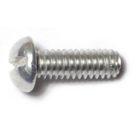 Midwest Fastener 1/4 In.-20 X 3/4 In. Aluminum Coarse Thread Slotted Round Head Machine Screws