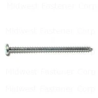 Midwest Fastener 10 X 3 In. Zinc Plated Steel Slotted Pan Head Sheet Metal Screws