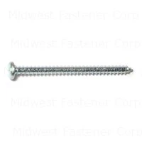 Midwest Fastener 12 X 3 In. Zinc Plated Steel Slotted Pan Head Sheet Metal Screws