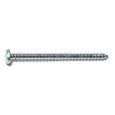 Midwest Fastener 10 X 2-1/2 In. Zinc Plated Steel Slotted Pan Head Sheet Metal Screws