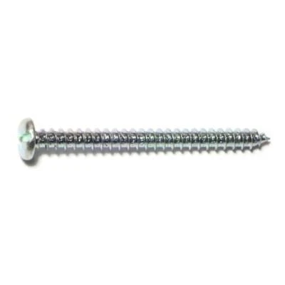 Midwest Fastener 12 X 2-1/2 In. Zinc Plated Steel Slotted Pan Head Sheet Metal Screws