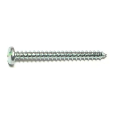 Midwest Fastener 10 X 2 In. Zinc Plated Steel Slotted Pan Head Sheet Metal Screws