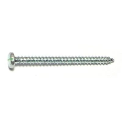 Midwest Fastener 8 X 2 In. Zinc Plated Steel Slotted Pan Head Sheet Metal Screws