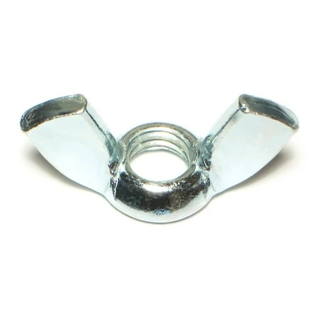 3/8-16 Zinc Plated Steel Cold Forged Wing Nuts - Coarse Thread, 1-7/16 Length