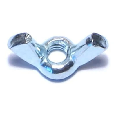 10-24 Zinc Plated Steel Cold Forged Wing Nuts - 29/32 Inch Size