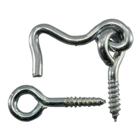 1 Inch Zinc Plated Steel Gate Hooks And Eyes For Secure Fencing