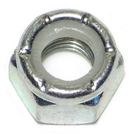 5/16-24 Zinc Plated Grade 2 Steel Fine Thread Nylon Insert Lock Nuts - Lns-293