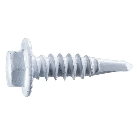#10 x 3/4 White Hex Head Self-Drilling Screws (100 pcs.)