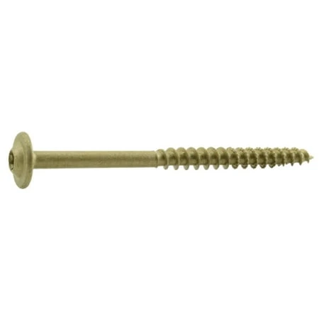 5/16 x 4  Star Drive Tan Lag Saberdrive Screws Bucket (30 pcs.)