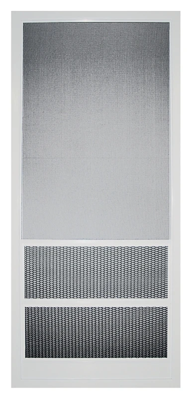 36 Inch X 80 Inch White Paradise Cove Screen Door With Heavy-duty Frame