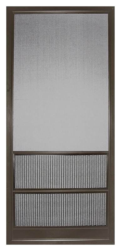 36 Inch X 80 Inch Aluminum Bronze Paradise Cove Screen Door With Heavy-duty Closer