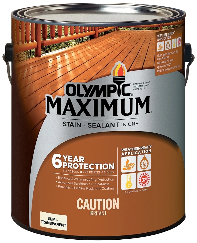 Stain And Sealant 3.78l Cedar Exterior Finish For Wood