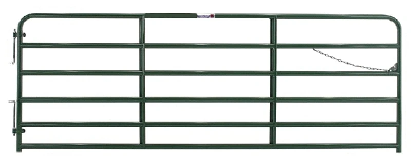 2rg14 Heavy-duty Bull Gate, 14 Ft W X 52 In H, Steel Frame, Red