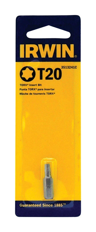 Irwin Steel Drill Bit Set - 2 Piece, T20 Torx Drive, 1/4 In Shank, S2 Steel