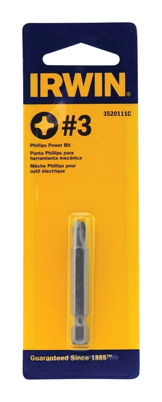 Irwin Steel Drill Bit Set, 2 Pieces, Phillips Drive, 1/4 In Shank