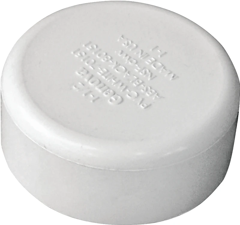 1-1/2 Inch Pvc Dwv Hub Pipe Cap - Durable White Connection