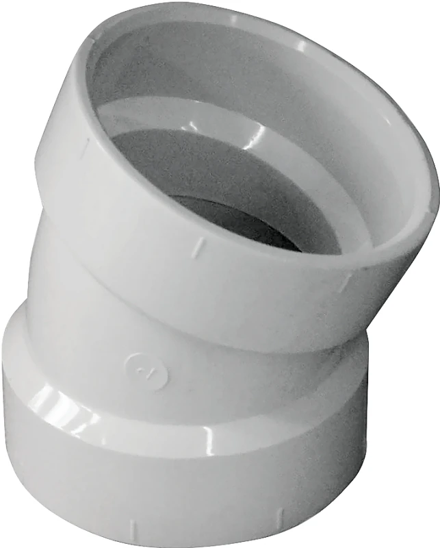 2 Inch Dwv Pvc 22.5 Degree Elbow Pipe Fitting - Model 192552