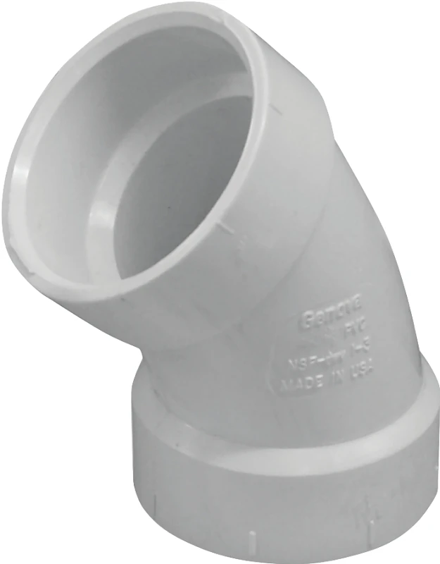 2 Inch Pvc 45 Degree Sanitary Elbow Pipe Fitting - Model 192502