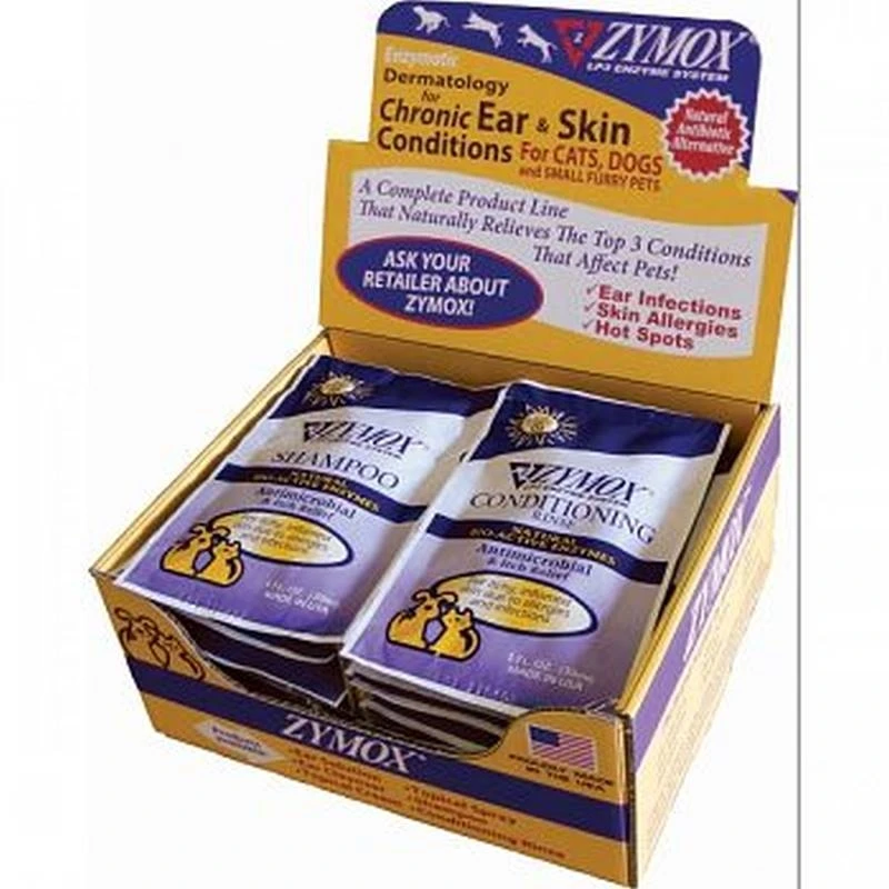 Zymox Pop Shampoo & Rinse Foil Pack