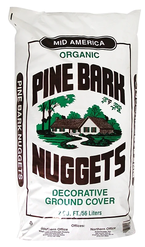 Nuggets Pine Bark Mulch, 2 cu-ft Bag