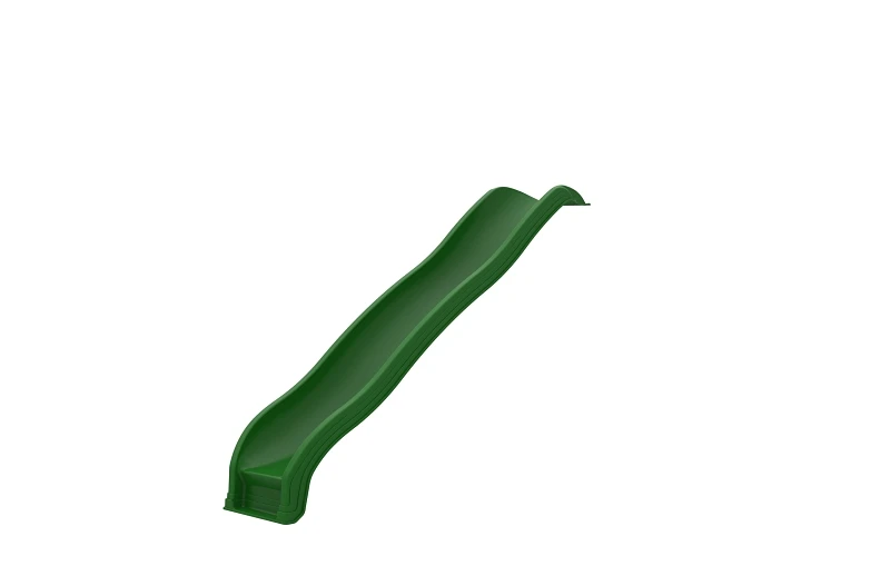 Ps 8826 Giant Scoop Wave Slide, 8 Ft Long, Green Hdpe, Open Straight Slide