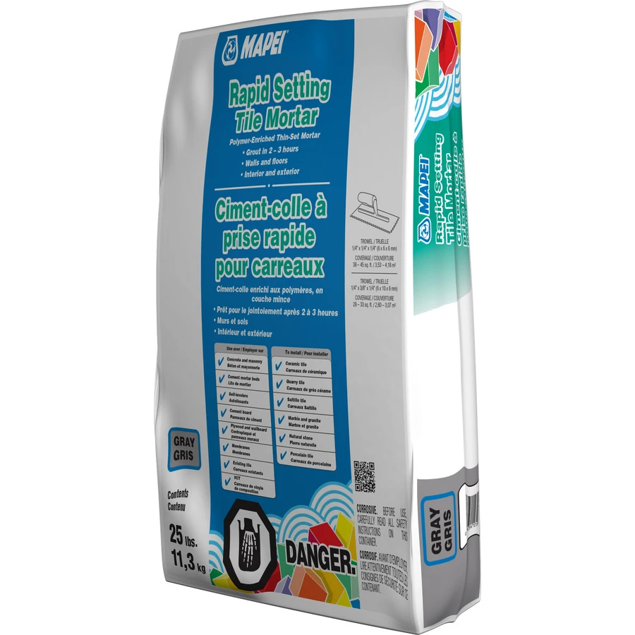 Ultraflex Rs 25 Lb Rapid-setting Polymer-modified Thin Set Mortar - Dark Gray