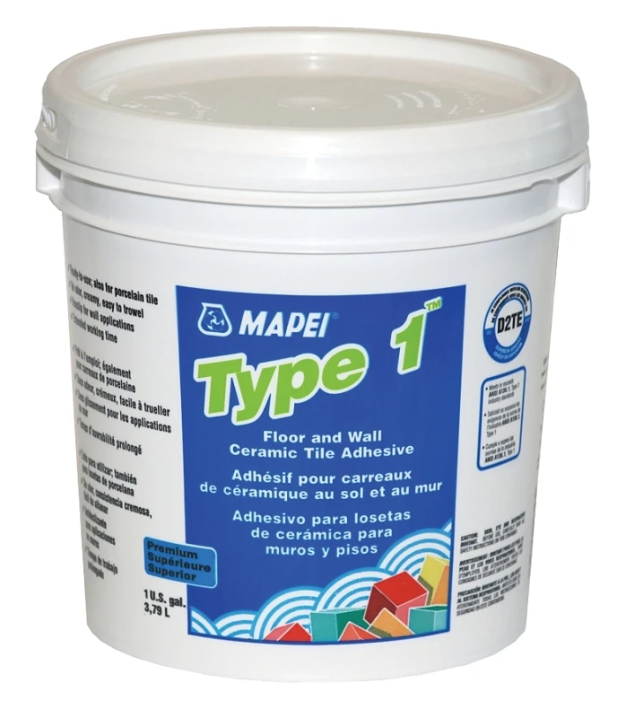 Type 1 Mastic Adhesive For Ceramic And Porcelain Tiles - 1 Gallon