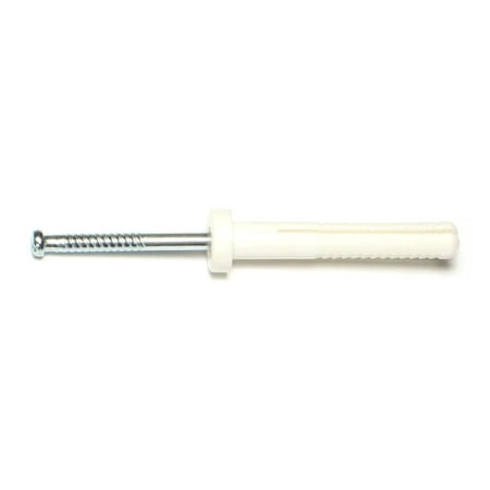 1/4 X 1-1/2 Torquemaster Nylon Plastic Round Head Nail Drive Anchors Ndarn-119