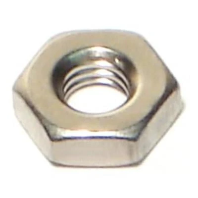 #10-32 Stainless Steel Hex Machine Screw Nuts 125pc box