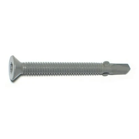 1/4 X 2-1/2 Inch Gray Ruspert Coated Steel Star Drive Flat Head Self-drilling Screws With Wings