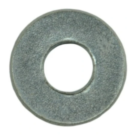 #6 Zinc Plated Grade 2 Steel Sae Flat Washers - 5/32 X 3/8 Inches