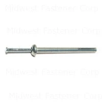 1/4-inch X 3-inch Zinc Truss Head Pin Drive Anchors - 10 Pieces