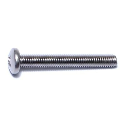10-32 X 1-1/2 Stainless Steel Phillips Pan Head Machine Screws - 18-8 Fine Thread