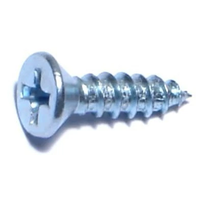 #8 X 5/8 Zinc Plated Steel Phillips Flat Head Sheet Metal Screws - Smsfls-104