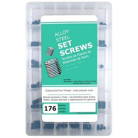 Set Screws Large Project Kit - 176 Pieces For Various Projects