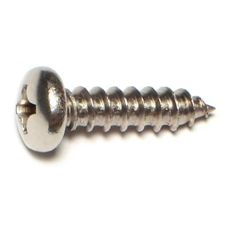 #14 X 1 Stainless Steel Phillips Pan Head Sheet Metal Screws - 18-8 Grade