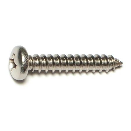 14 x 1-1/2 Stainless Steel Phillips Pan Sheet Metal Screws