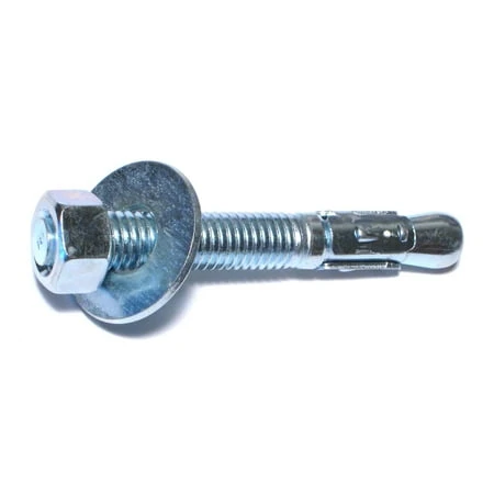 1/2 X 3-3/4 Zinc Plated Steel Concrete Wedge Stud Anchor Bolts
