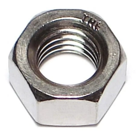 1/2-13 Stainless Steel Coarse Hex Nuts - 18-8 Grade, Durable Fasteners
