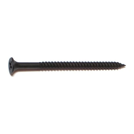 #8 X 2-1/2 Black Phosphate Phillips Bugle Head Fine Thread Drywall Screws