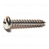 #8 X 1 Stainless Steel Phillips Pan Head Sheet Metal Screws - 18-8 Grade 75pc box